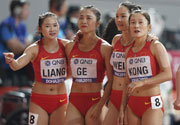 中国女队角逐世锦赛4X100米决赛